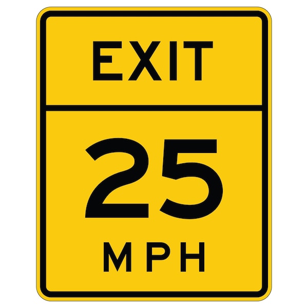 Sign Solutions Usa Traffic Sign, 24 in Width, Aluminum Sign, Vertical Rectangle DUS06DFY2430W13-2 - main