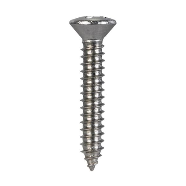 Hillman Sheet Metal Screw, Stainless Steel Oval Head Phillips Drive 59023 - main