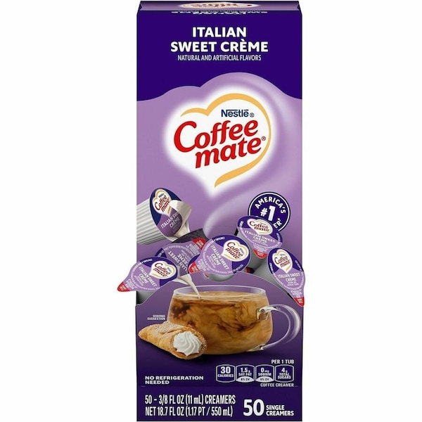 Coffee Mate CREAMER, CREME, SWT, ITALIAN, 50PK 84652 - main
