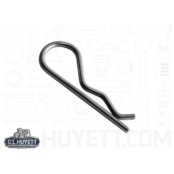 Huyett Bridge Pin, 302/304 SS, 0.148 in Wire Dia x 2.938 in L x 0.750 in Inside Eye Dia x Fits 5/8 in BPS-210 - main