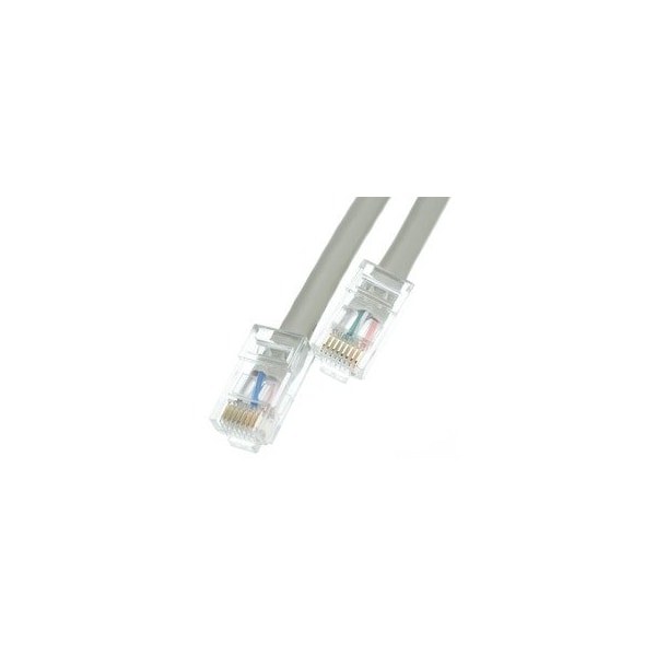 Cable Wholesale Plenum Cat5e Gray Ethernet Patch Cable, CMP, 24 AWG, Bootless, 5 foot 11X6-12105 - main