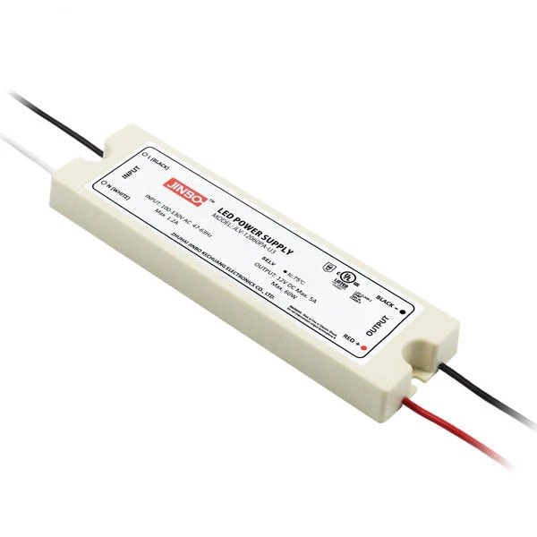 Beyond Led Technology JINBO, LED Power Supply, 60 Watt, 12 Volt DC, IP65, JLV-12060PA-U3, UL Listed 156670 - main