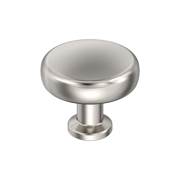 Amerock Factor 1-1/4 inch 32mm Diameter Polished Nickel Cabinet Knob BP36780PN - main