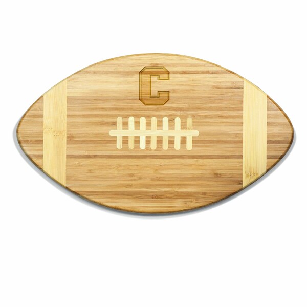 Picnic Time Family Of Brands NCAA Cornell Big Red Touchdown! Football Cheese Board - Novelty Charcuterie Board 896-00-505-683-0 - main