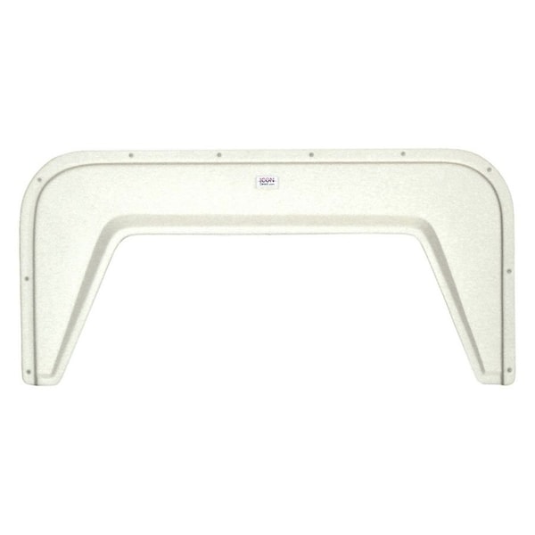 Icon Single Axle Fender Skirt FS2130 for Vanguard - Colonial White 12130 - main
