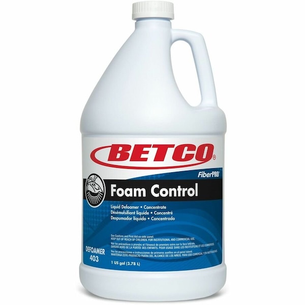 Betco FiberPro Foam Control Liquid Defoamer, 1 gal Bottle, 4PK 4030400 - main