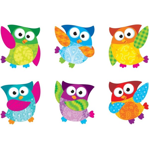 Trend Enterprises Owl-Stars!® Mini Accents Variety Pack, 36 Pieces, PK6 T10880 - main