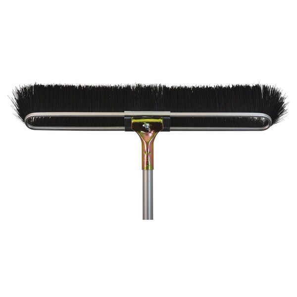 Bruske 23'' W. x 65'' L. Steel Handle Medium Sweep Push Broom 2154-CS-4 - main