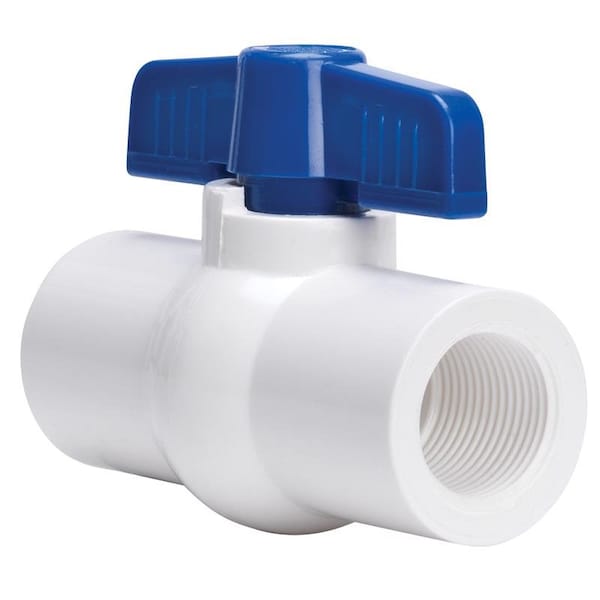 Homewerks 1-1/2 in. PVC FIP Ball Valve Full Port Quarter-Turn Lever For Non-Potable Water VBVP40B7M - main