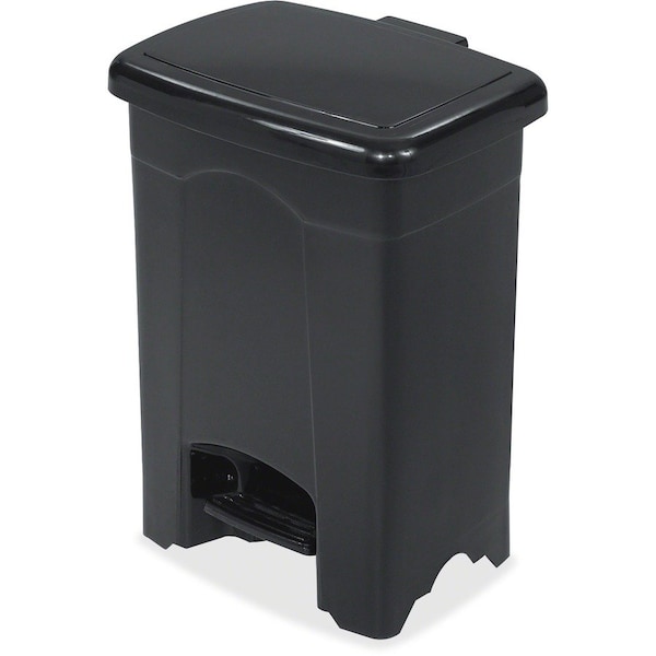 Safco 4 gal. Plastic Rectangular Wastebasket, Black 9710BL - main