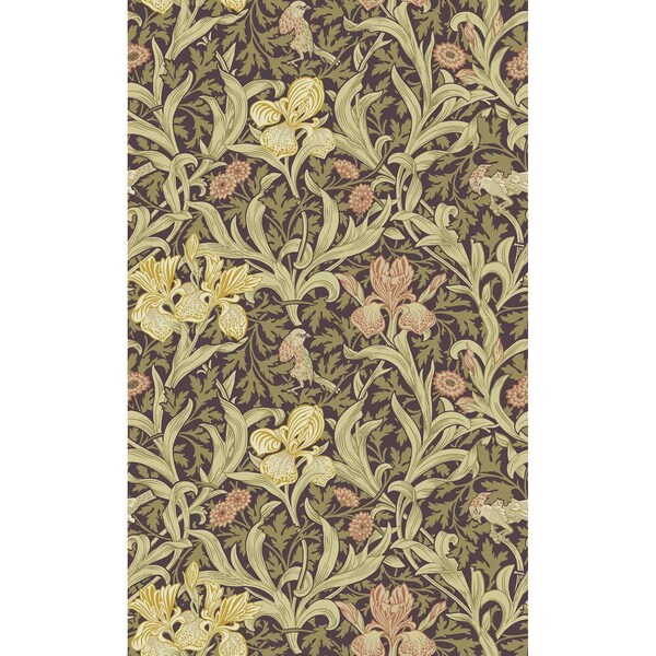 A-Street Prints Iris Plum Wild Gardens Wallpaper 4171-82052 - main