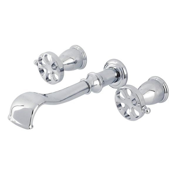 Kingston Brass Two-Handle Wall Mount Tub Faucet, Polished Chrome KS5021RX - main