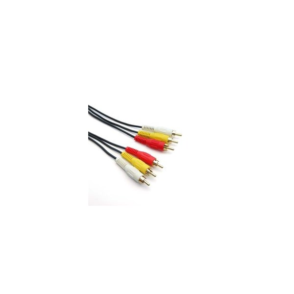 Cable Wholesale RCA Audio / Video Cable, 3 RCA Male, 6 foot 10R1-03106 - main
