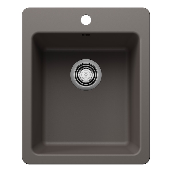 Blanco Bar Sink, 1 bowl, Silgranit, 20.50 in W x 16.75 in L x 8.39 in H 443240 - main