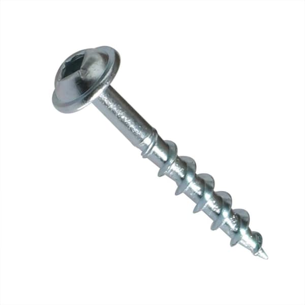 Big Horn Wood Screw, #8, 1-1/4 in, Stainless Steel Flange Round Head Square Drive 12610 - main
