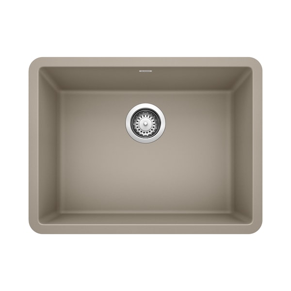 Blanco Precis SILGRANIT 24in Single Bowl Undermount Kitchen Sink - Truffle 522417 - main