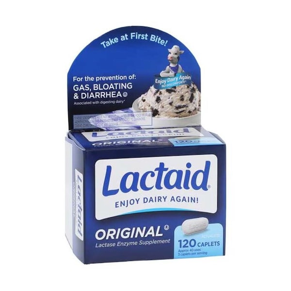 Lactaid Original Tablets, 120PK 00450008000 - main
