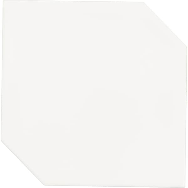 Daltile Retrospace Remix 6'' x 6'' Ceramic Hexagon Wall Tile in Glossy Modern White, 22PK RS30HEX66UNDGL - main