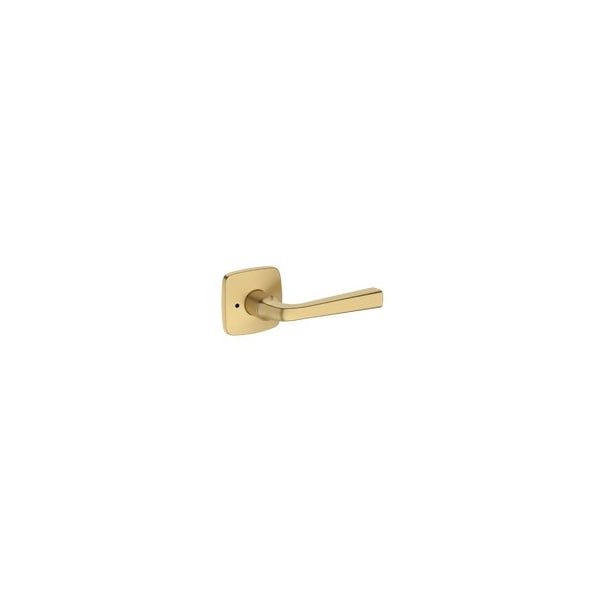 Baldwin Residential Door Levers Privacy Right Hand Lifetime Satin Brass PVKINSFR044 - main