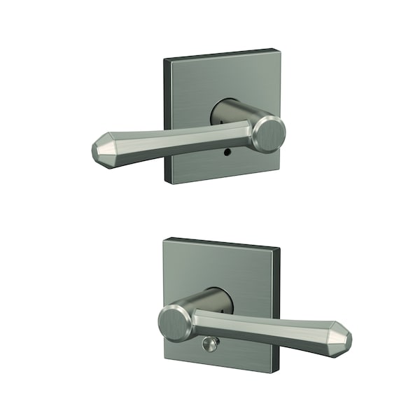 Schlage Residential Schlage Custom Dempsey Lever with Collins Rose Passage and Privacy Lock with 16600 Latch and FC21DMP619COL - main