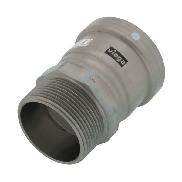 Viega MegaPress adapter P 2.5 MPT 2.5 carbon steel zinc-nickel coating 26640 - main
