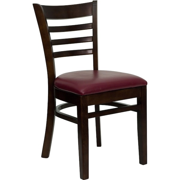 Flash Furniture Hercules Restaurant Chair, Wood Back, 17-1/4 in W 20" L 33-3/4" H XU-DGW0005LAD-WAL-BURV-GG - main