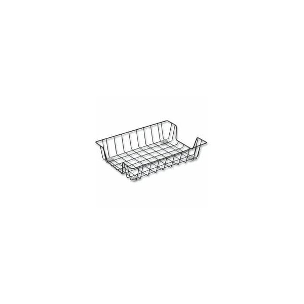 Universal Wire Metal Letter Tray, 1 Section, Letter Size Files, 10 in. x 14.13 in. x 3 in., Black UNV20071 - main