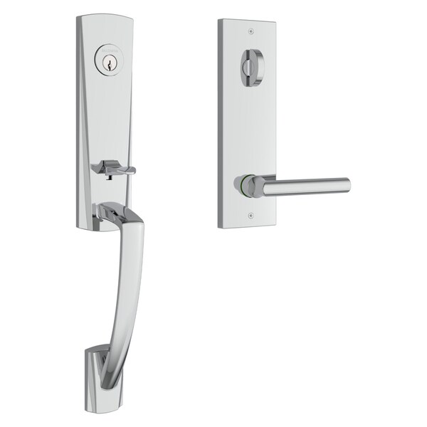 Baldwin Emergency Egress Miami Handleset with Tube Lever and Contemporary Square Escutcheon with 6AL EEMIAXTUBCQE260 - main