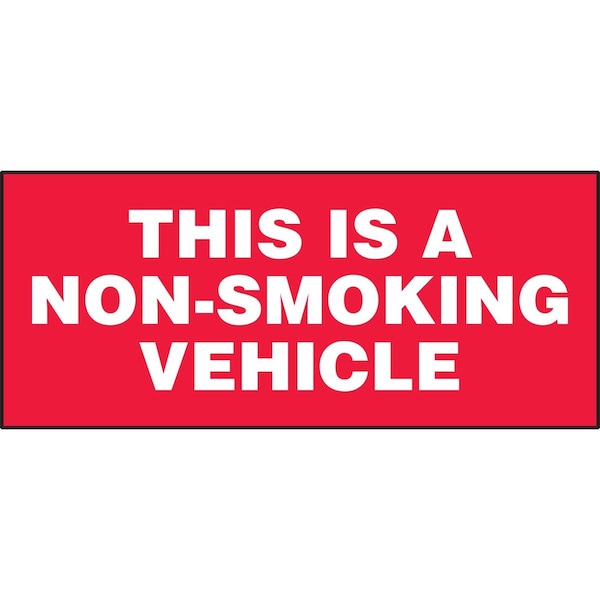 Accuform SAFETY LABEL THIS IS A NONSMOKING LVHR557XVE - main