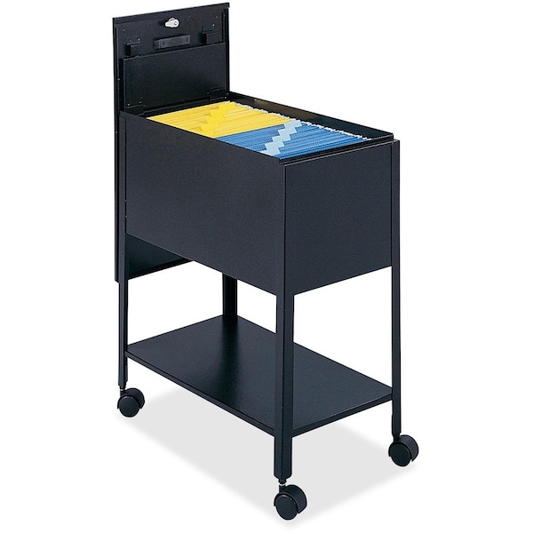 Safco Safco 5362 Extra Deep Letter Sized Mobile Tub File W/ Lock - Black 5362BL - main