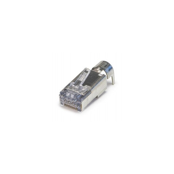 Swe-Tech 3C Platinum Tools ezEX-RJ45 Cat6a Shielded Crimp Connectors, external ground, POE Compliant, 50PK FWT202052J - main