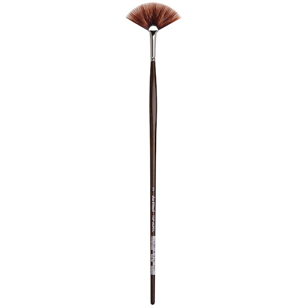 Da Vinci TOP-ACRYL Red-Brown Brush, Synthetic, Acrylic & Oil, Fan, Series 485, Size 3 VA-485_3 - main