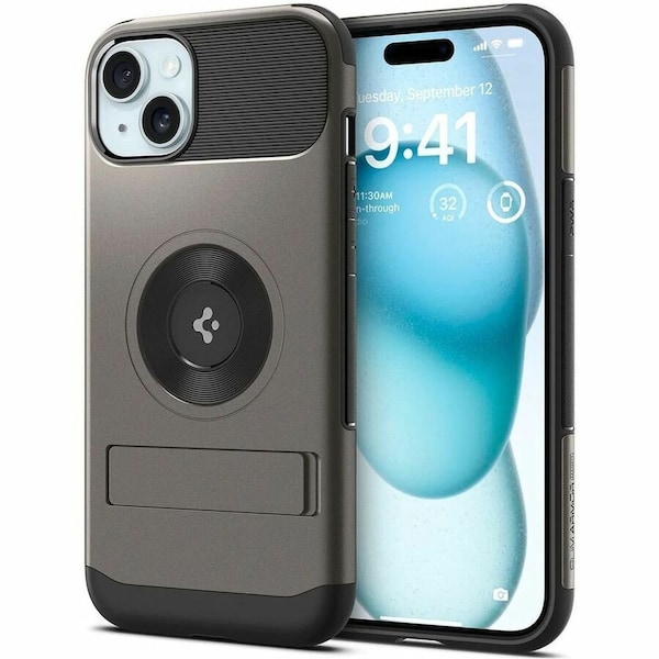 Spigen Slim Armor Magsafe Case For Apple Iphone 15, Gunmetal ACS06486 - main