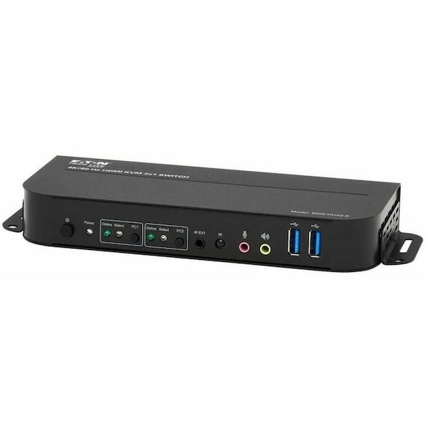 Tripp Lite 2-PORT HDMI/USB KVM SWITCH 4K 60 HZ, HDR, HDCP 2.2, IR, USB SHARING, USB 3.0 CAB B005-HUA2-K - main