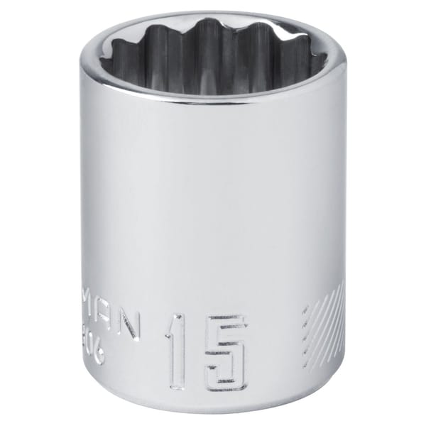 Craftsman Sockets, 15 mm S x 3/8" Drive S Metric 1 CMMT44306 - main