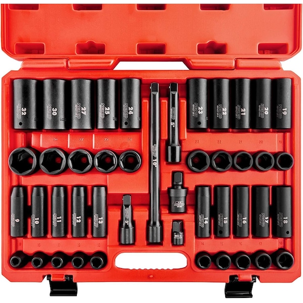 Neiko 0.5 in Dr. Impact Socket Set, Deep and Shallow, Metric 02330A - main