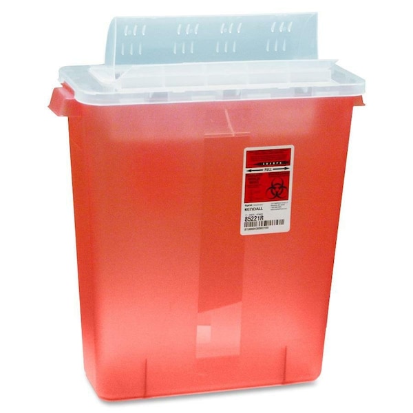 Covidien Transparent Red Sharps Container, Red CVDSTRT10021R - main