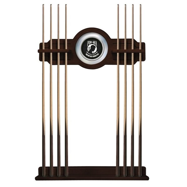 Holland Bar Stool Co POW/MIA Cue Rack in English Tudor Finish CueETudPOWMIA - main