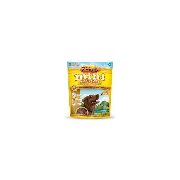 American Distribution & Mfg Co Mini Naturals Dog Treats, Peanut Butter, 6-oz. Pouch 33052 - main