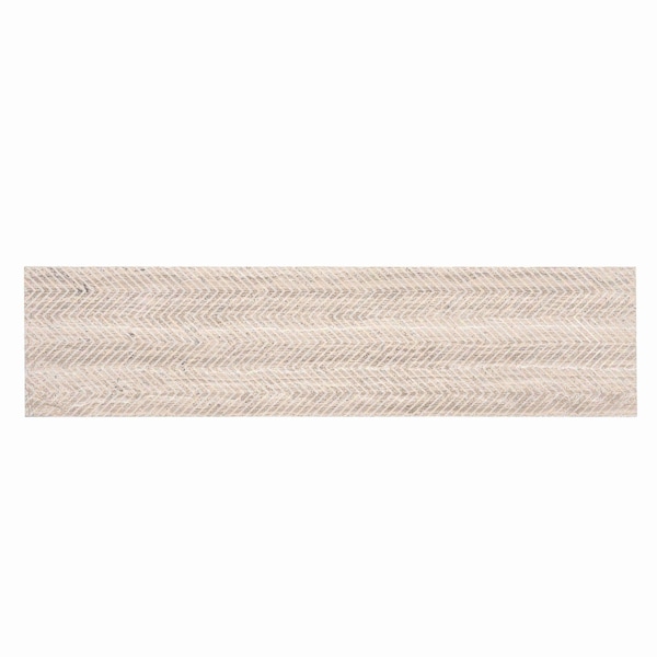 Apollo Tile Artisana 3x12 in. Wooden Grey Textured Etched Chevron Elongated Subway Tile (5 sq ft/case) 20PK APLEFT8803WGA - main