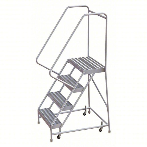 Tri-Arc 72 in H Aluminum Rolling Ladder, 4 Steps, 350 lb Load Capacity WLAR104244 - main