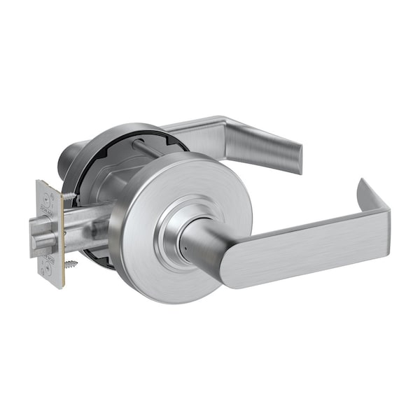Schlage Grade 1 Ext Lockdown Cylindrical Lock, Conventional Cylinder, Rhodes Lever w/Rose, Satin Chrome PC70P RHO 626 - main