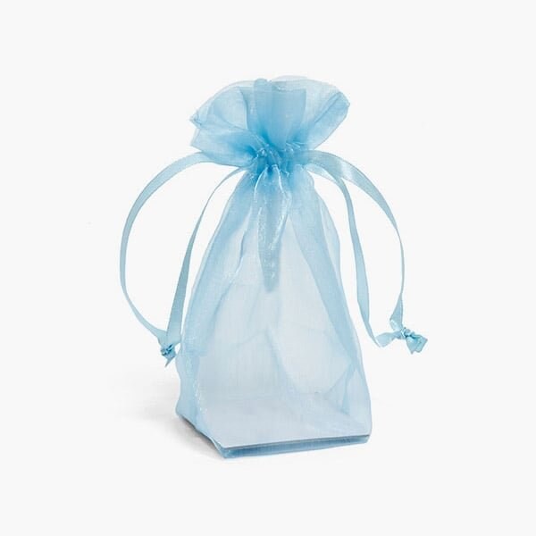 Nashville Wraps Light Blue Square Gusseted Sheer Bag, 2.25x2.25x6, 10PK GHB226LB - main