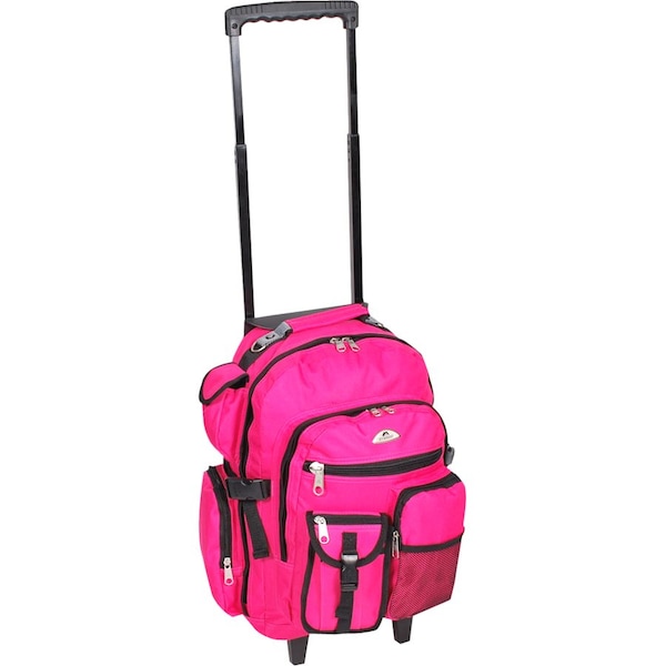 Everest 5045WH-HPK Deluxe Wheeled Backpack - Hot Pink 5045WH-HPK - main