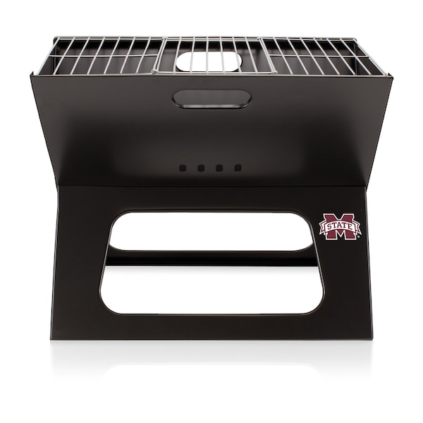 Picnic Time Family Of Brands NCAA Mississippi State Bulldogs X-Grill Portable Grill - Camping Grill 775-00-175-384-0 - main