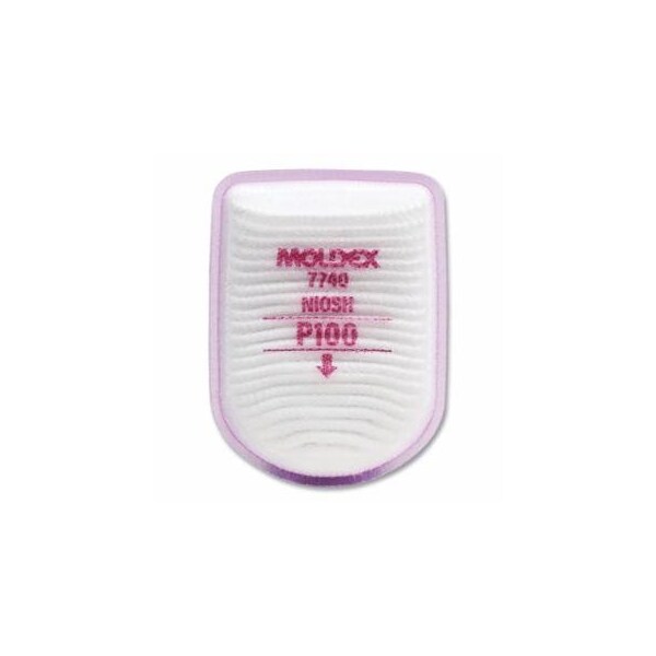 Moldex 7000/7800/9000 Series Semi-Rectangular Filter, P100, Particulates, for Facepiece, 30PK 507-7740 - main