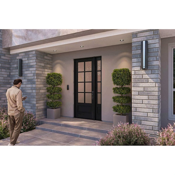 Doornmore G7508, 51.5" x 98" ( 36" Door + 12" Side) Left Hand, Mahogany SDL 8 Lite, 3/4 Lite Exterior Door G7508-SW-3696-G7504-SL_1-1_LI - main