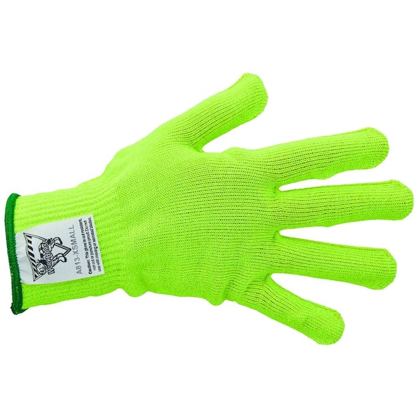 Workhorse Color-Coded Cut-Resistant Hand Protection Gloves, FDA-Compliant, A8, 13 Gauge WH A513-YEL-XSM - main