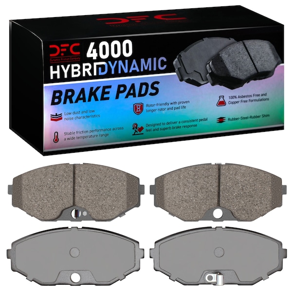 Dynamic Friction Co DFC 4000 HybriDynamic Brake Pads 4000-0587-00 - main