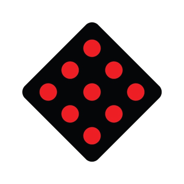 Sign Solutions Usa Traffic Sign, 18 in Width, Aluminum Sign, Diamond DUS10DRD1818OM4-2 - main